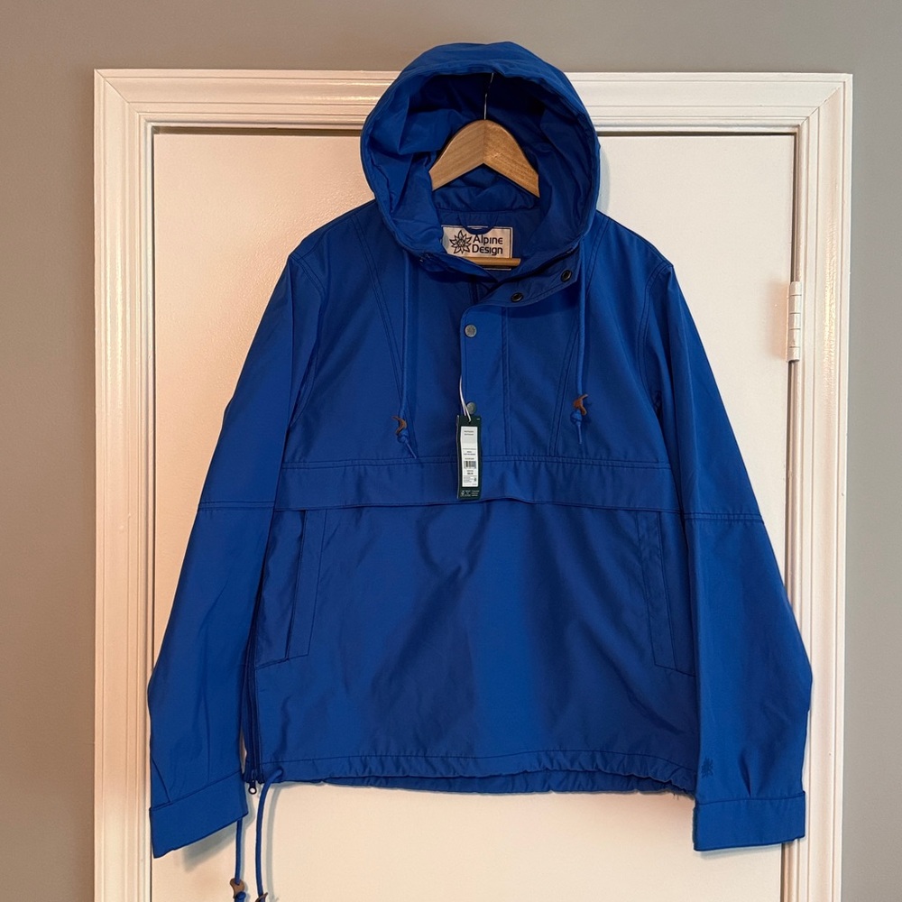 Alpine Design Men’s Small Hooded Anorak Blue